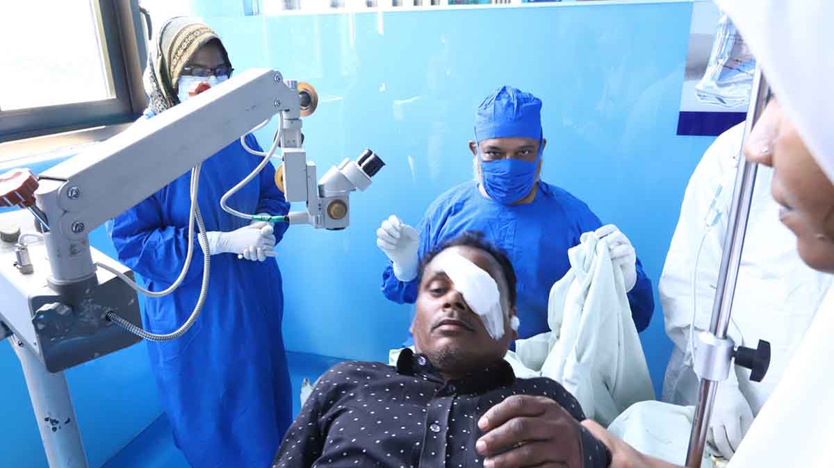 Ad-din Eye Hospital's Patient